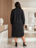 Universal Standard Universal Standard Odeon Stretch Poplin Shirtdress in Black - Dress | Queen Anna House of Fashion Women's Luxury Fashion