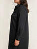 Universal Standard Universal Standard Odeon Stretch Poplin Shirtdress in Black - Dress | Queen Anna House of Fashion Women's Luxury Fashion