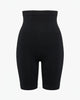 Queen Anna House of Fashion Yummie seamless black high-waist thigh shaper with targeted compression and smooth finish.