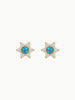 La Kaiser La Kaiser Blue Opal Diamond Daisy Studs in Diamond Daisy Studs - Jewelry | Queen Anna House of Fashion Women's Luxury Fashion
