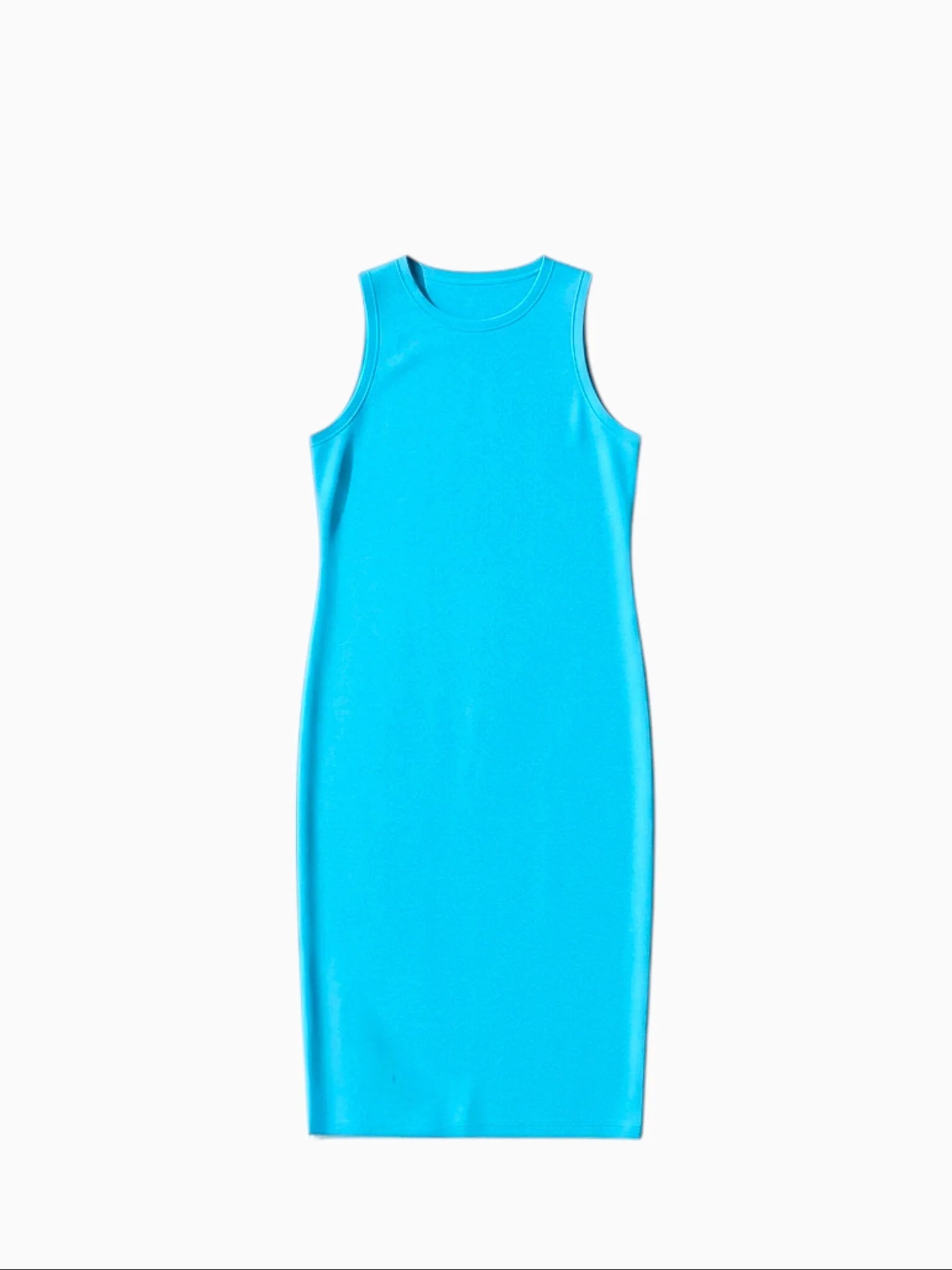 Universal Standard Universal Standard Cai High Neck Tank Dress in Teal - Dress | Queen Anna House of Fashion Women's Luxury Fashion