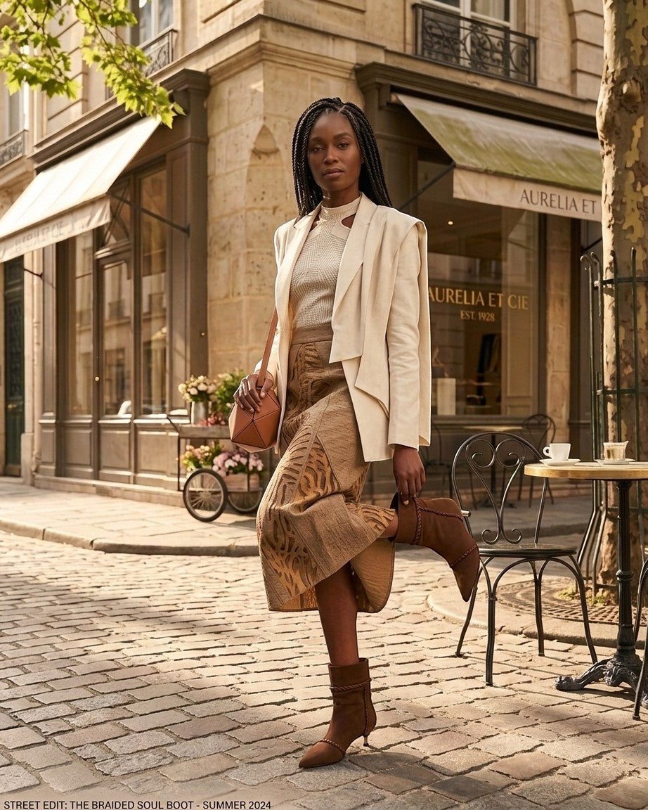 Queen Anna House of Fashion brown suede slouch bootie with pointed toe and kitten heel