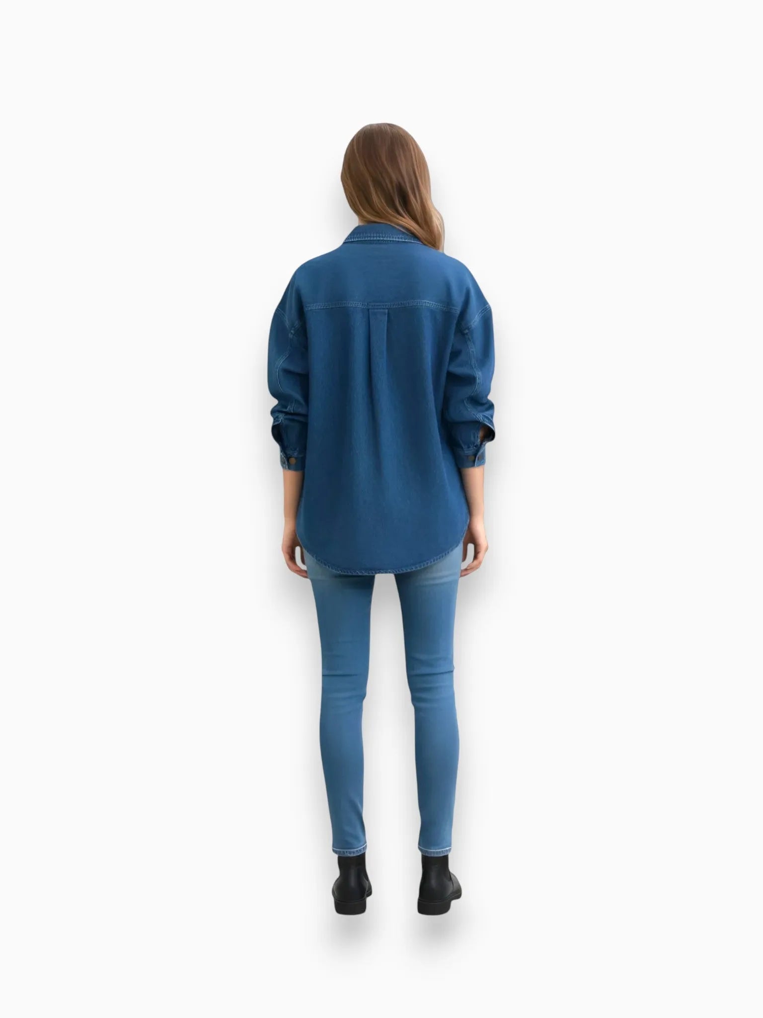 LAUDE the Label LAUDE the Label Washed Denim Boyfriend Shirt in XS - Top | Queen Anna House of Fashion Women's Luxury Fashion