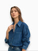 LAUDE the Label LAUDE the Label Washed Denim Boyfriend Shirt in XS - Top | Queen Anna House of Fashion Women's Luxury Fashion