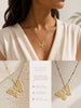 WILYMI Jewelry WILYMI Jewelry Co LIMITLESS Lace Butterfly Sparkling Necklace in Gold - Jewelry | Queen Anna House of Fashion Women's Luxury Fashion
