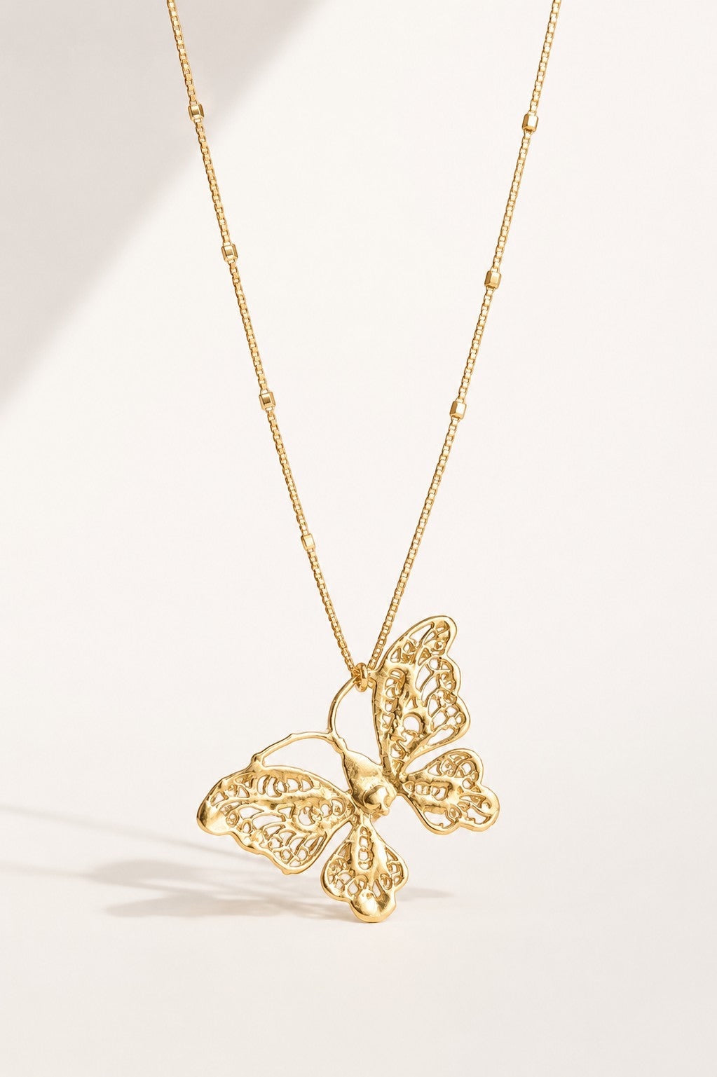 WILYMI Jewelry WILYMI Jewelry Co LIMITLESS Lace Butterfly Sparkling Necklace in Gold - Jewelry | Queen Anna House of Fashion Women's Luxury Fashion