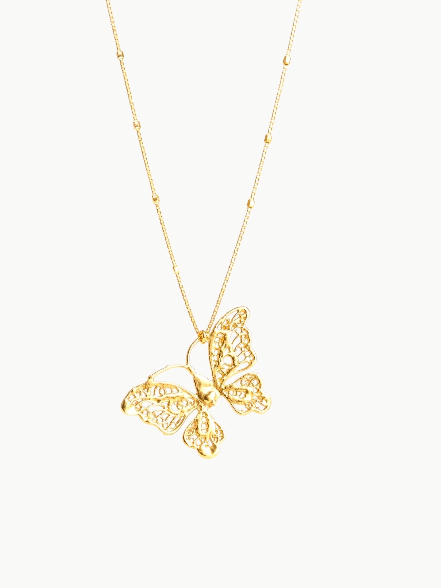 WILYMI Jewelry WILYMI Jewelry Co LIMITLESS Lace Butterfly Sparkling Necklace in Gold - Jewelry | Queen Anna House of Fashion Women's Luxury Fashion