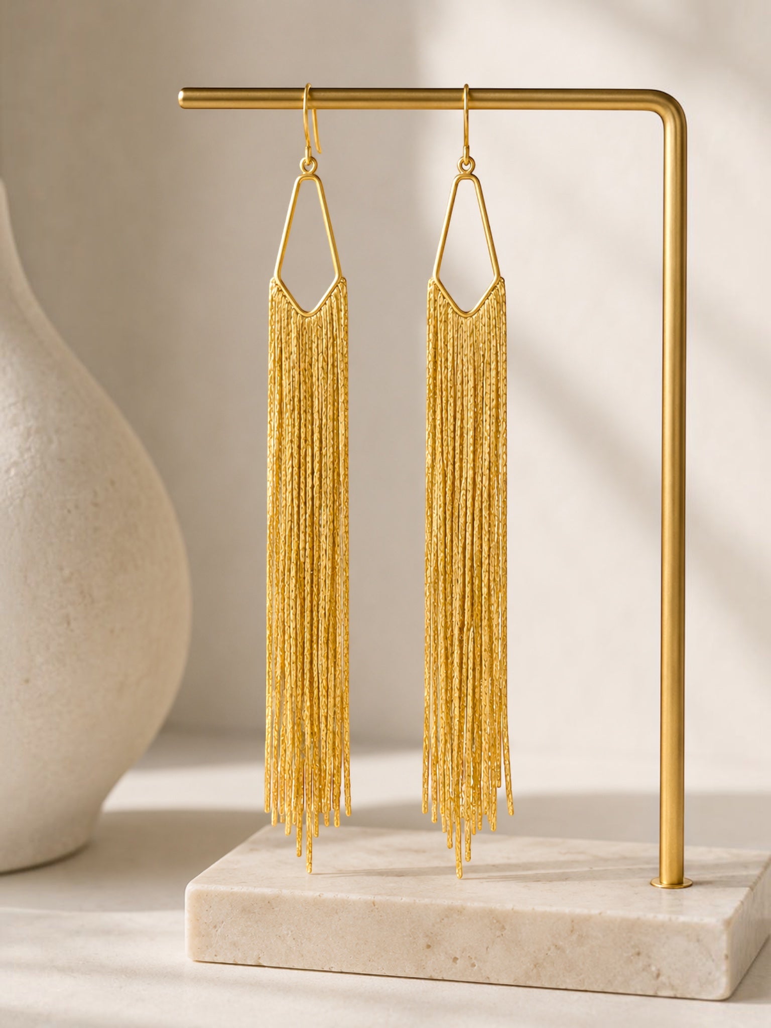WILYMI Jewelry WILYMI Jewelry Fringe Earrings in Gold - Jewelry | Queen Anna House of Fashion Women's Luxury Fashion