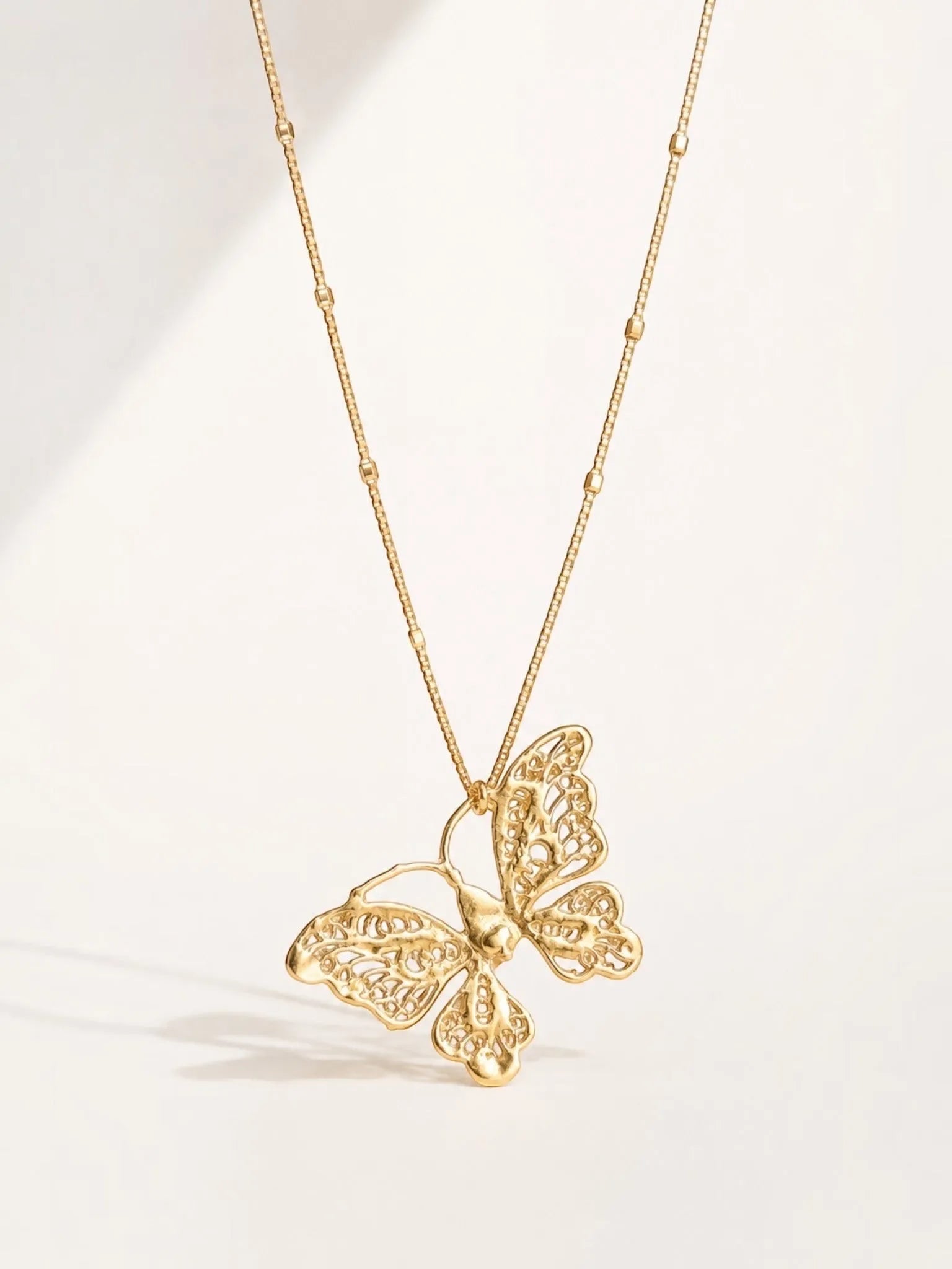 WILYMI Jewelry WILYMI Jewelry Co LIMITLESS Lace Butterfly Sparkling Necklace in Gold - Jewelry | Queen Anna House of Fashion Women's Luxury Fashion