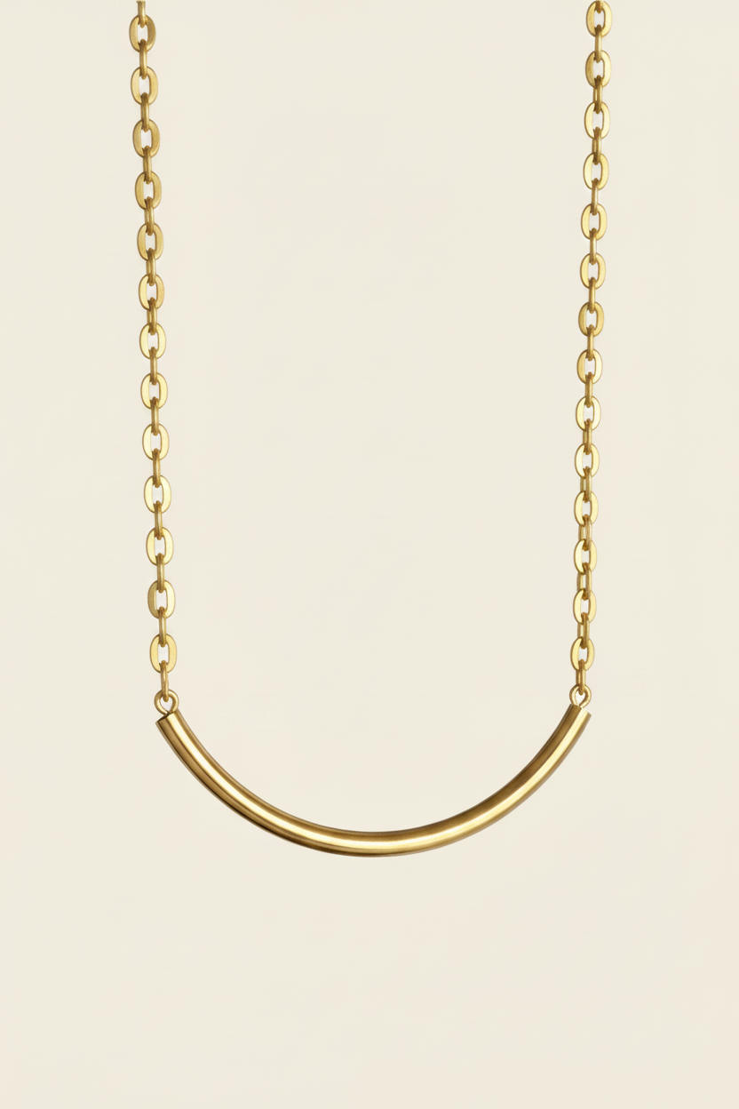 WILYMI Jewelry WILYMI Jewelry Co PRESENCE Armour Tube Necklace in Gold - Jewelry | Queen Anna House of Fashion Women's Luxury Fashion