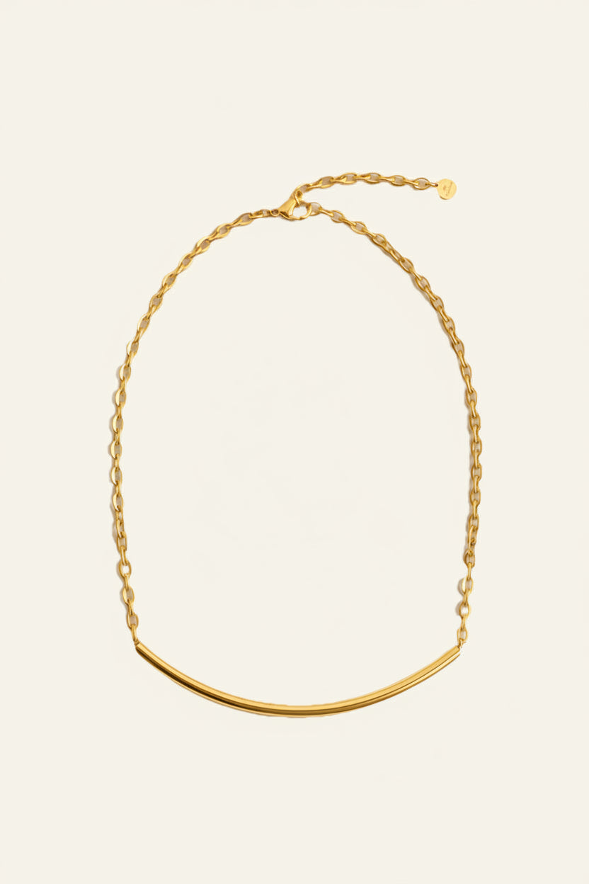 WILYMI Jewelry WILYMI Jewelry Co PRESENCE Armour Tube Necklace in Gold - Jewelry | Queen Anna House of Fashion Women's Luxury Fashion