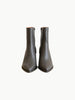 Queen Anna House of Fashion The Miley alligator print vegan leather pointed toe booties with block heel.