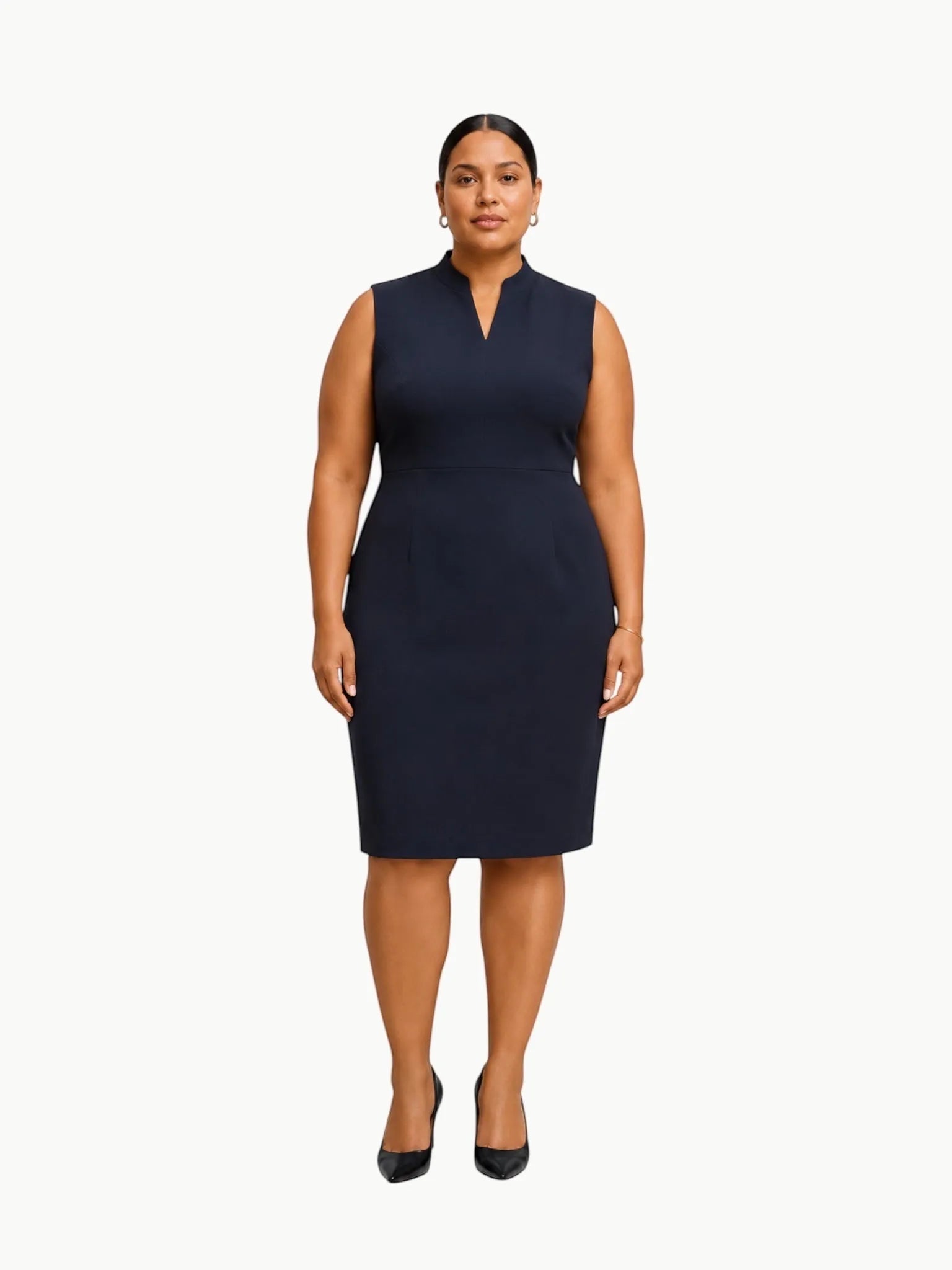 M.M.LaFleur M.M.LaFleur Aditi Sleeveless Sheath Dress in Midnight Blue - Dress | Queen Anna House of Fashion Women's Luxury Fashion