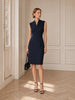 M.M.LaFleur M.M.LaFleur Aditi Sleeveless Sheath Dress in Midnight Blue - Dress | Queen Anna House of Fashion Women's Luxury Fashion