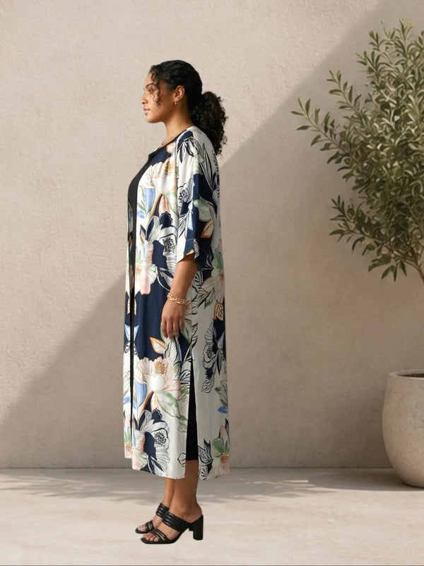 Neu Nomads Neu Nomads Audrey Kimono in Floral Kimono - Outerwear | Queen Anna House of Fashion Women's Luxury Fashion