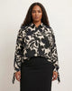 Touché Touché Privé Patterned Cuff Blouse in Patterned - Top | Queen Anna House of Fashion Women's Luxury Fashion