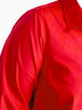 Queen Anna House of Fashion red stretch poplin button-down shirt with a crisp collar and tailored fit