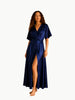 LUNYA LUNYA Washable Silk Wrap Dress in Blue - Dress | Queen Anna House of Fashion Women's Luxury Fashion