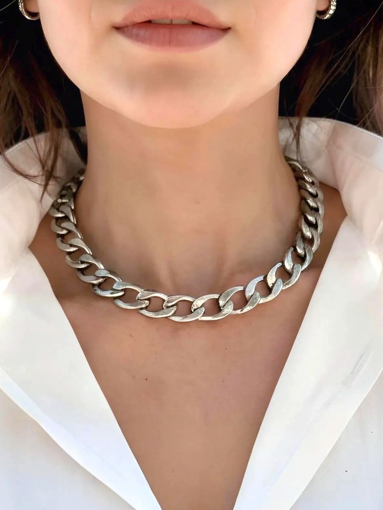 WILYMI Jewelry WILYMI Jewelry X Cuban Collar Necklace in Stainless steel - Jewelry | Queen Anna House of Fashion Women's Luxury Fashion