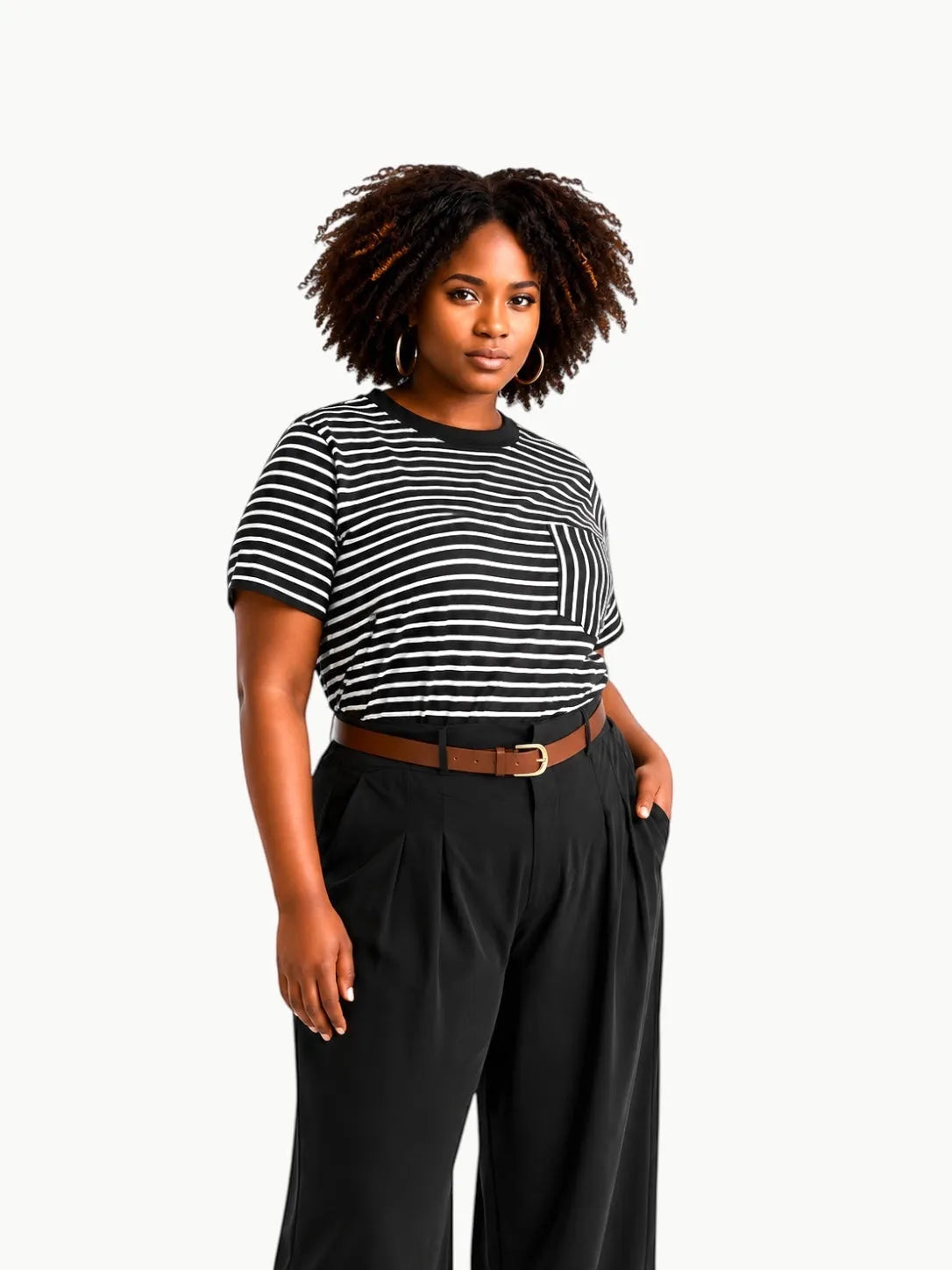 Universal Standard Universal Standard Breton Stripe Garcon Tee in 0-2 (4XS) - Top | Queen Anna House of Fashion Women's Luxury Fashion
