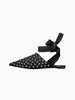 Carrano Carrano Mule Ankle Strap Leather Sandal in Black - Shoes | Queen Anna House of Fashion Women's Luxury Fashion
