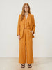 Lanhtropy Lanhtropy Milano Linen Blazer in Caramel - Outerwear | Queen Anna House of Fashion Women's Luxury Fashion