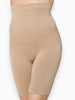 Queen Anna House of Fashion Yummie seamless high-waist tan thigh shaper for smooth, invisible support under clothing.