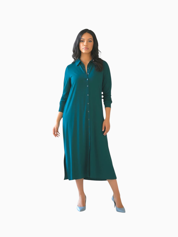 Universal Standard Universal Standard Sally Liquid Jersey Shirt Dress in 10-12 (XS) - Dress | Queen Anna House of Fashion Women's Luxury Fashion