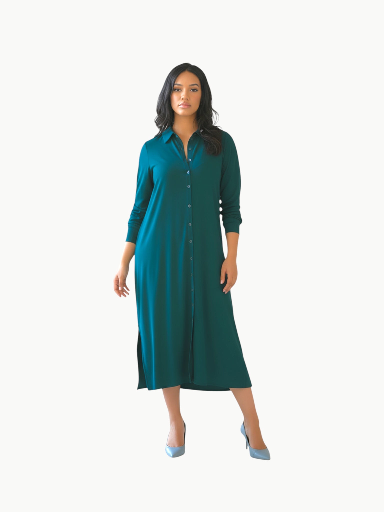 Universal Standard Universal Standard Sally Liquid Jersey Shirt Dress in 10-12 (XS) - Dress | Queen Anna House of Fashion Women's Luxury Fashion