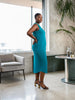 Universal Standard Universal Standard Cai High Neck Tank Dress in Teal - Dress | Queen Anna House of Fashion Women's Luxury Fashion