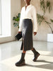 UTILITARIAN UTILITARIAN Nous Wooden Platform Boot in Black - Shoes | Queen Anna House of Fashion Women's Luxury Fashion