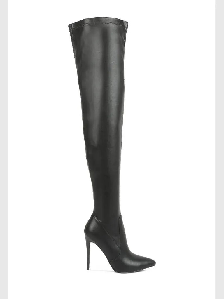 Rag Company Rag Company Gush Over The Knee Boot in Black - Shoes | Queen Anna House of Fashion Women's Luxury Fashion