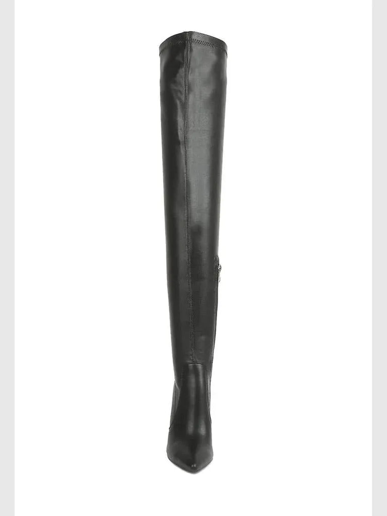 Rag Company Rag Company Gush Over The Knee Boot in Black - Shoes | Queen Anna House of Fashion Women's Luxury Fashion
