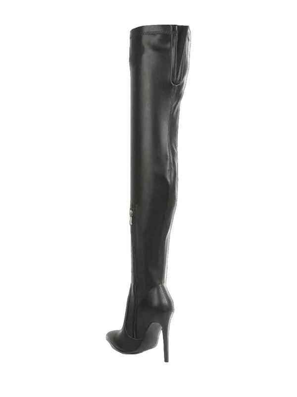 Rag Company Rag Company Gush Over The Knee Boot in Black - Shoes | Queen Anna House of Fashion Women's Luxury Fashion