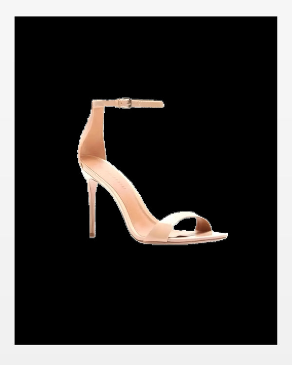 REBECCA ALLEN Nude Two Strap Sandals - Queen Anna House of Fashion