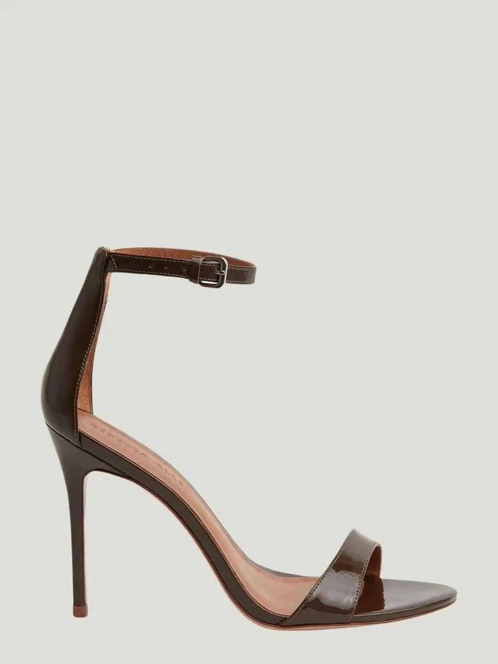 Rebecca Allen REBECCA ALLEN Two Strap Heeled Sandal in Nude I - Dark Brown - Shoes | Queen Anna House of Fashion Women's Luxury Fashion