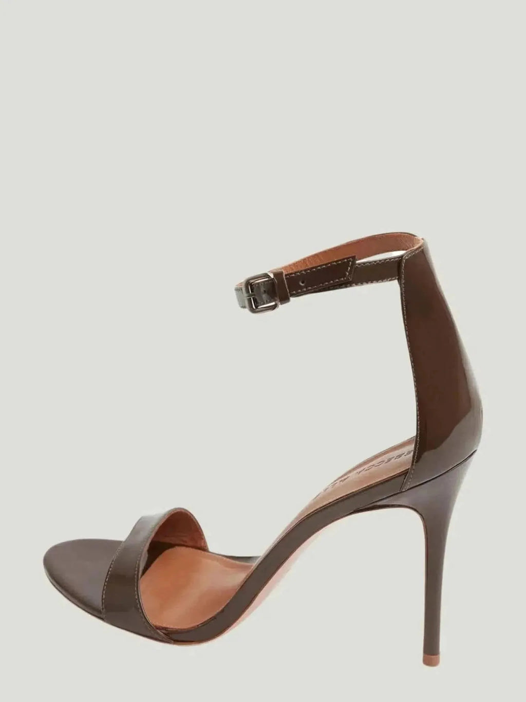 Rebecca Allen REBECCA ALLEN Two Strap Heeled Sandal in Nude I - Dark Brown - Shoes | Queen Anna House of Fashion Women's Luxury Fashion