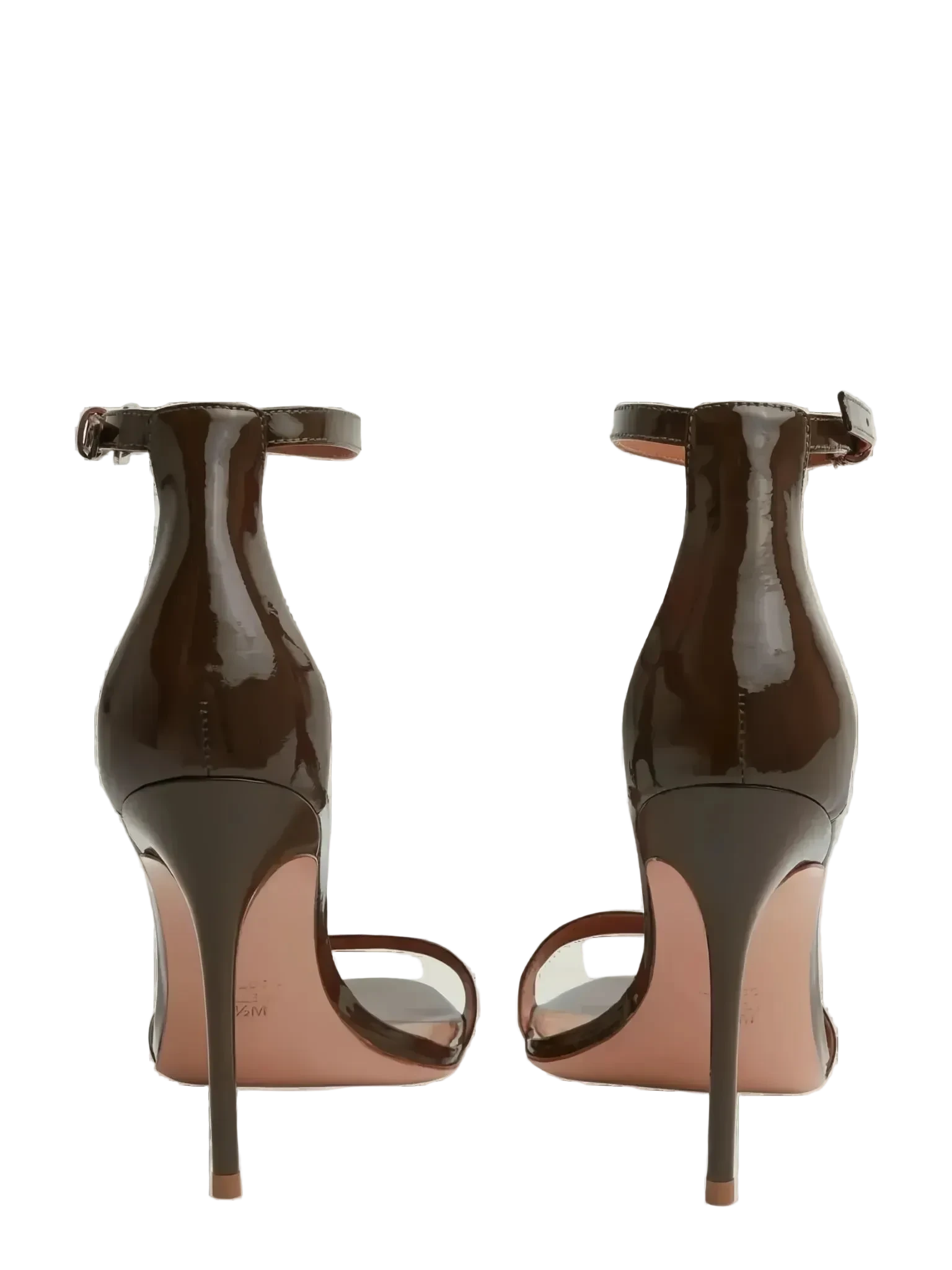 Rebecca Allen REBECCA ALLEN Two Strap Heeled Sandal in Nude I - Dark Brown - Shoes | Queen Anna House of Fashion Women's Luxury Fashion
