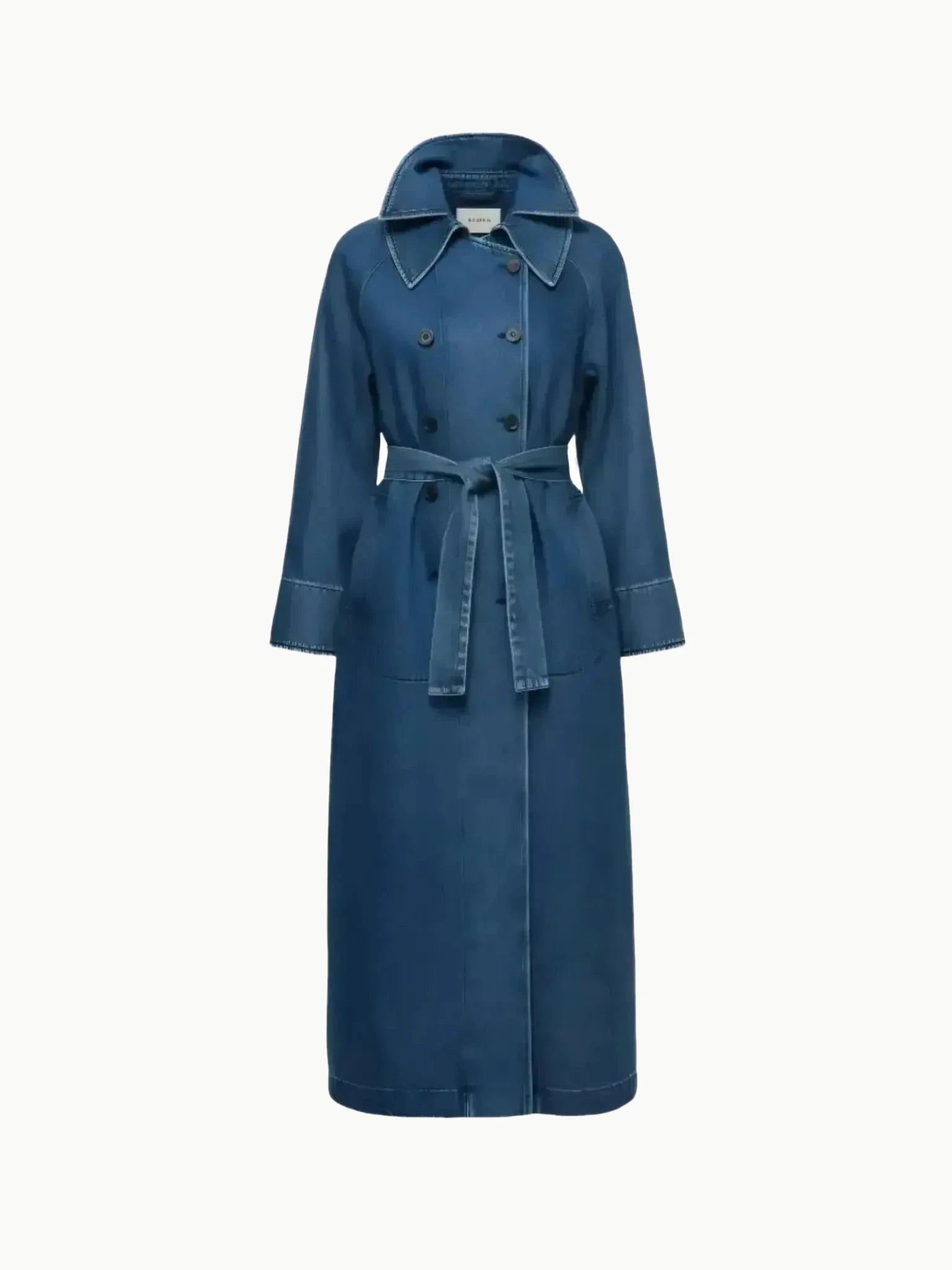 LAUDE the Label Marin Washed Denim Trench Coat