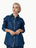 LAUDE the Label Washed Denim Boyfriend Shirt