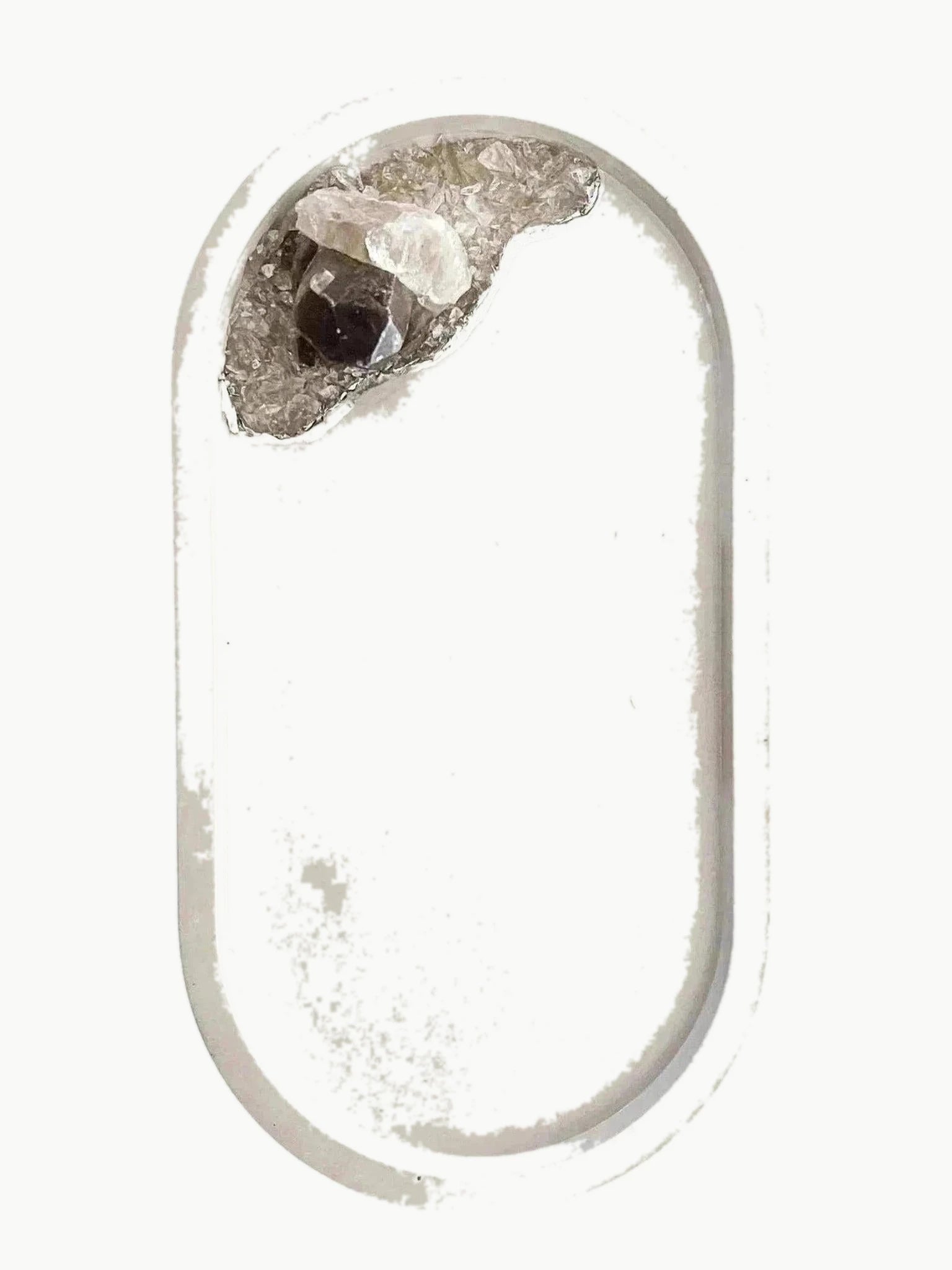 Tal & Bert Smoky Quartz Geode Jewelry Tray