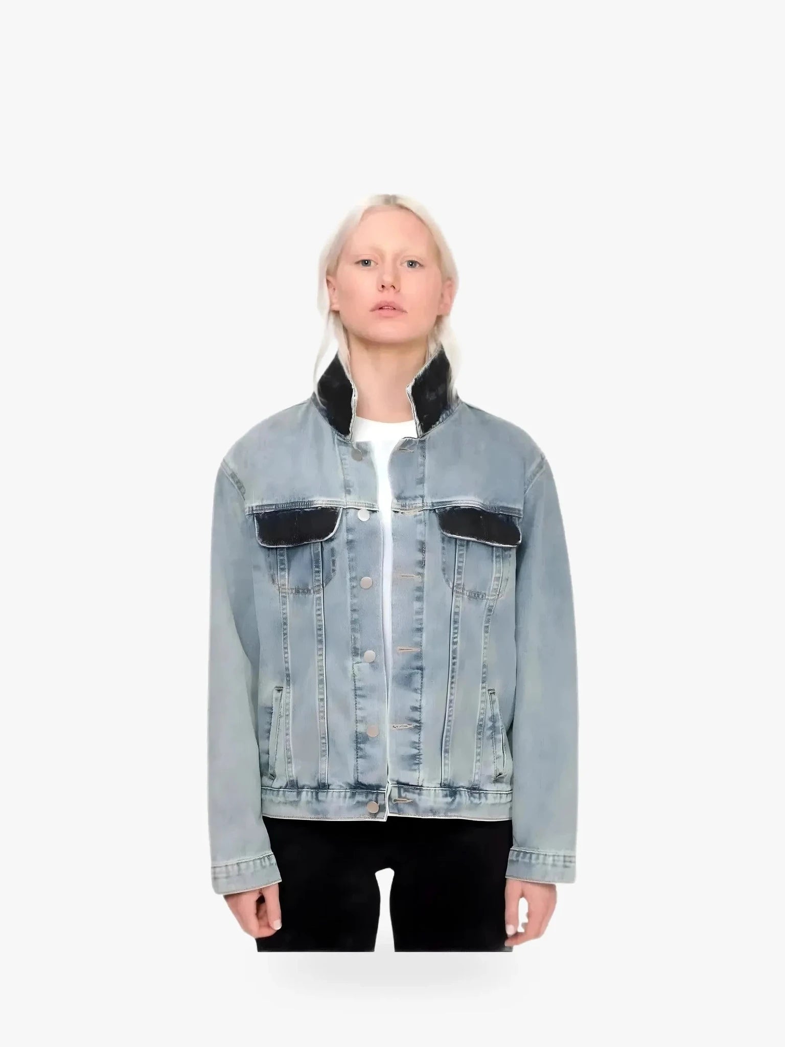 Wren + Glory '4EVA LOVED' Hand Painted Denim Jacket