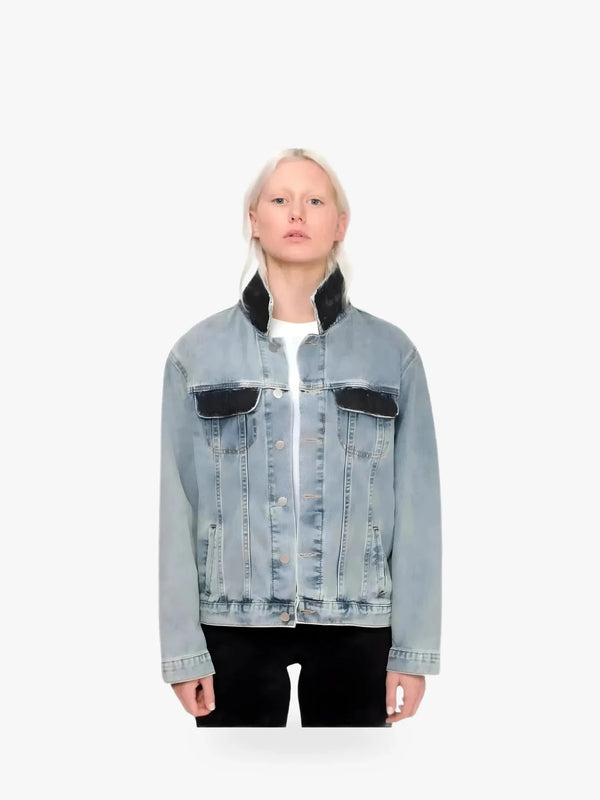 Wren + Glory '4EVA LOVED' Hand Painted Denim Jacket