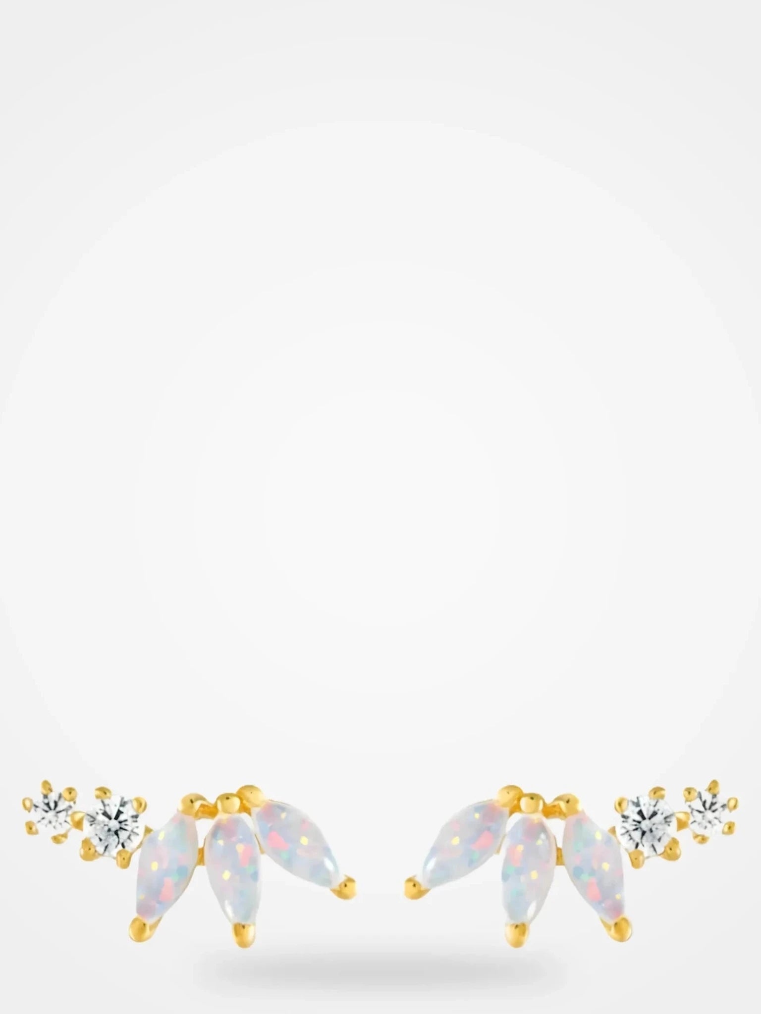 La Kaiser Opal Diamond Twinkling Lotus Studs