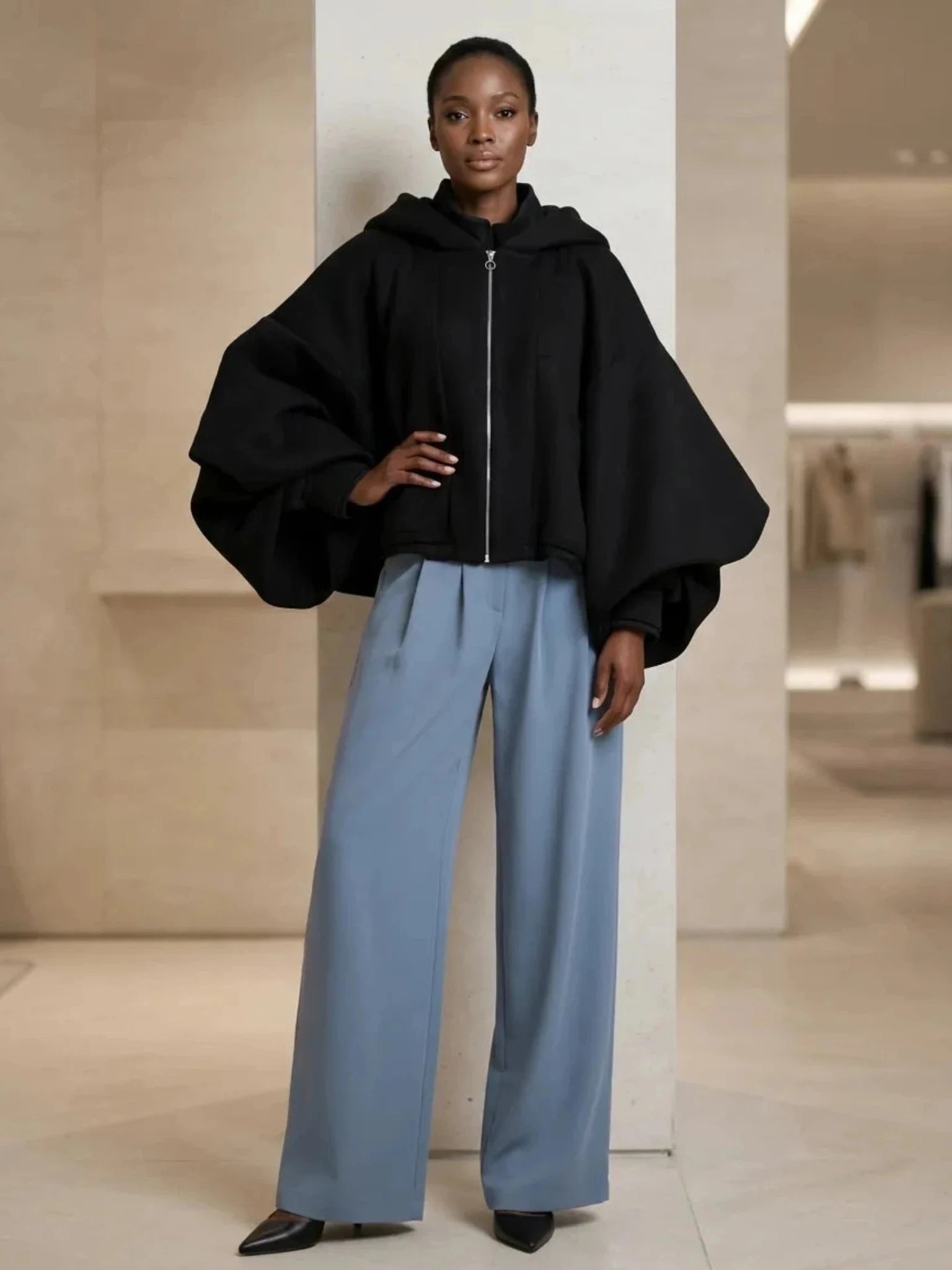 THE LNK Short Bouclé Jacket