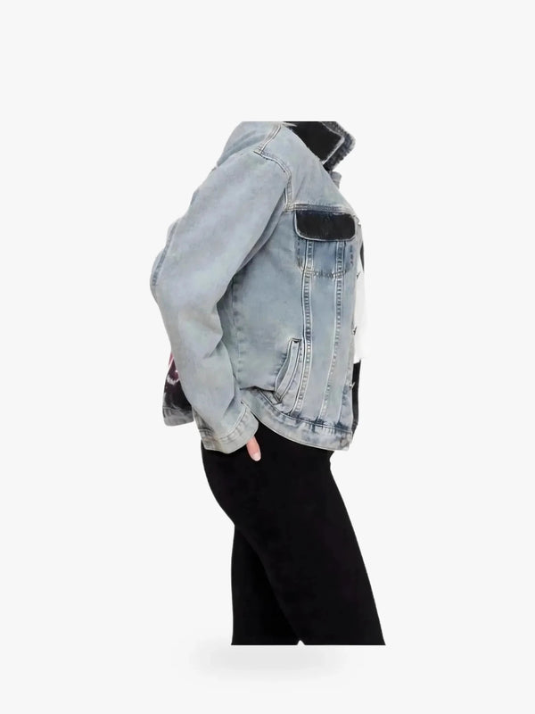 Wren + Glory '4EVA LOVED' Hand Painted Denim Jacket