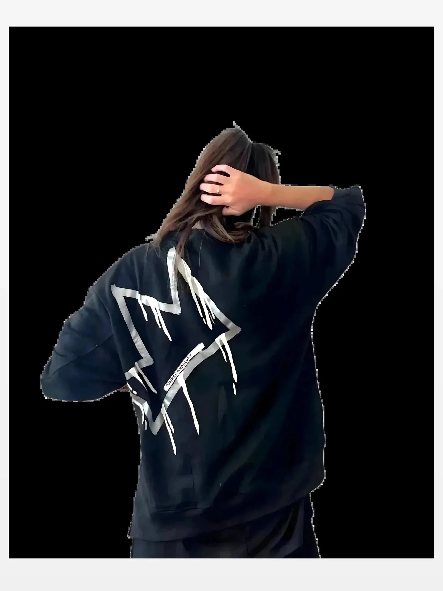 Wren + Glory 'My Crown' Hand-Painted Sweatshirt