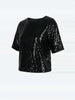 Ripley Rader Ripley Rader Sequin Short Sleeve Top in S - Top | Queen Anna House of Fashion Women's Luxury Fashion