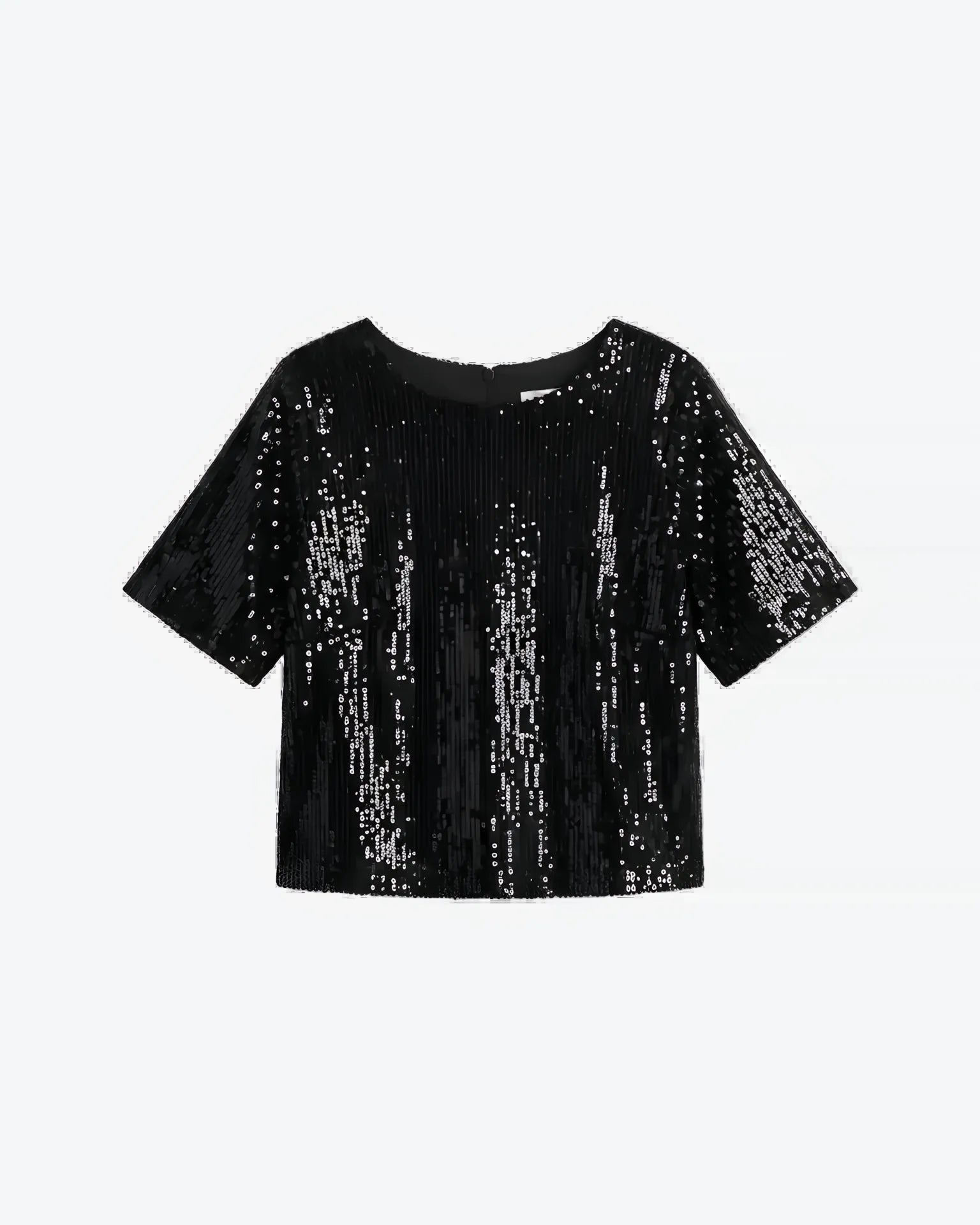 Ripley Rader Ripley Rader Sequin Short Sleeve Top in S - Top | Queen Anna House of Fashion Women's Luxury Fashion