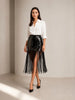 Chloe Kristyn Chloe Kristyn Alexandra Sequin Skirt in Black - Bottom | Queen Anna House of Fashion Women's Luxury Fashion